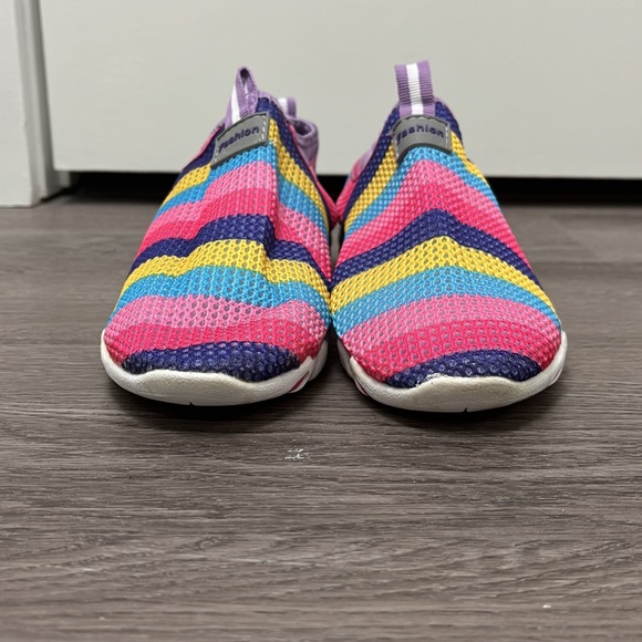 Fashion Casual Women’s casual striped colors breathable mesh sneakers size 7.5 - Picture 3 of 9